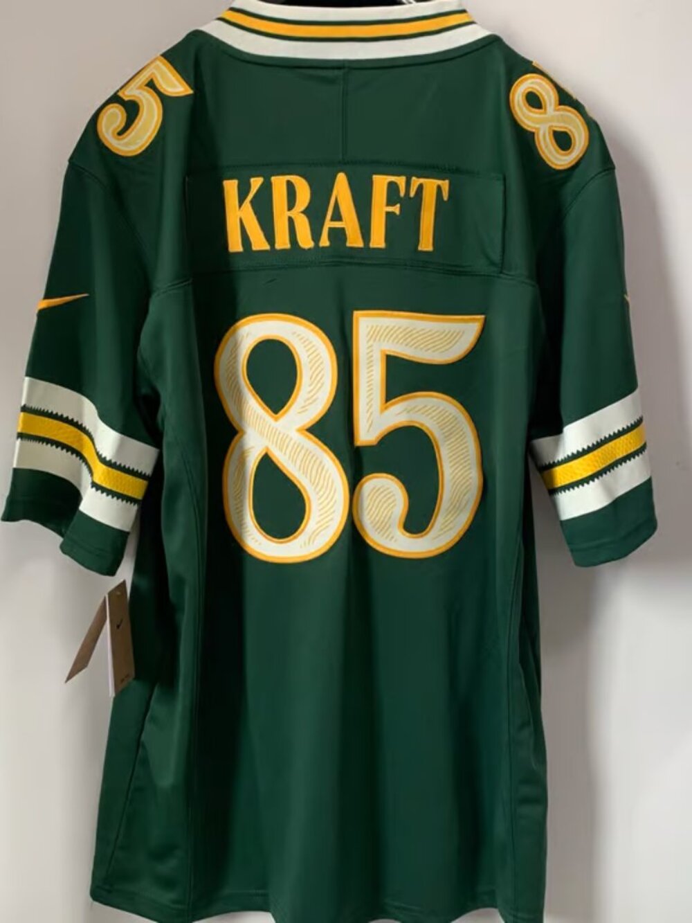 Tucker Kraft Stitched Green Jersey Vapor